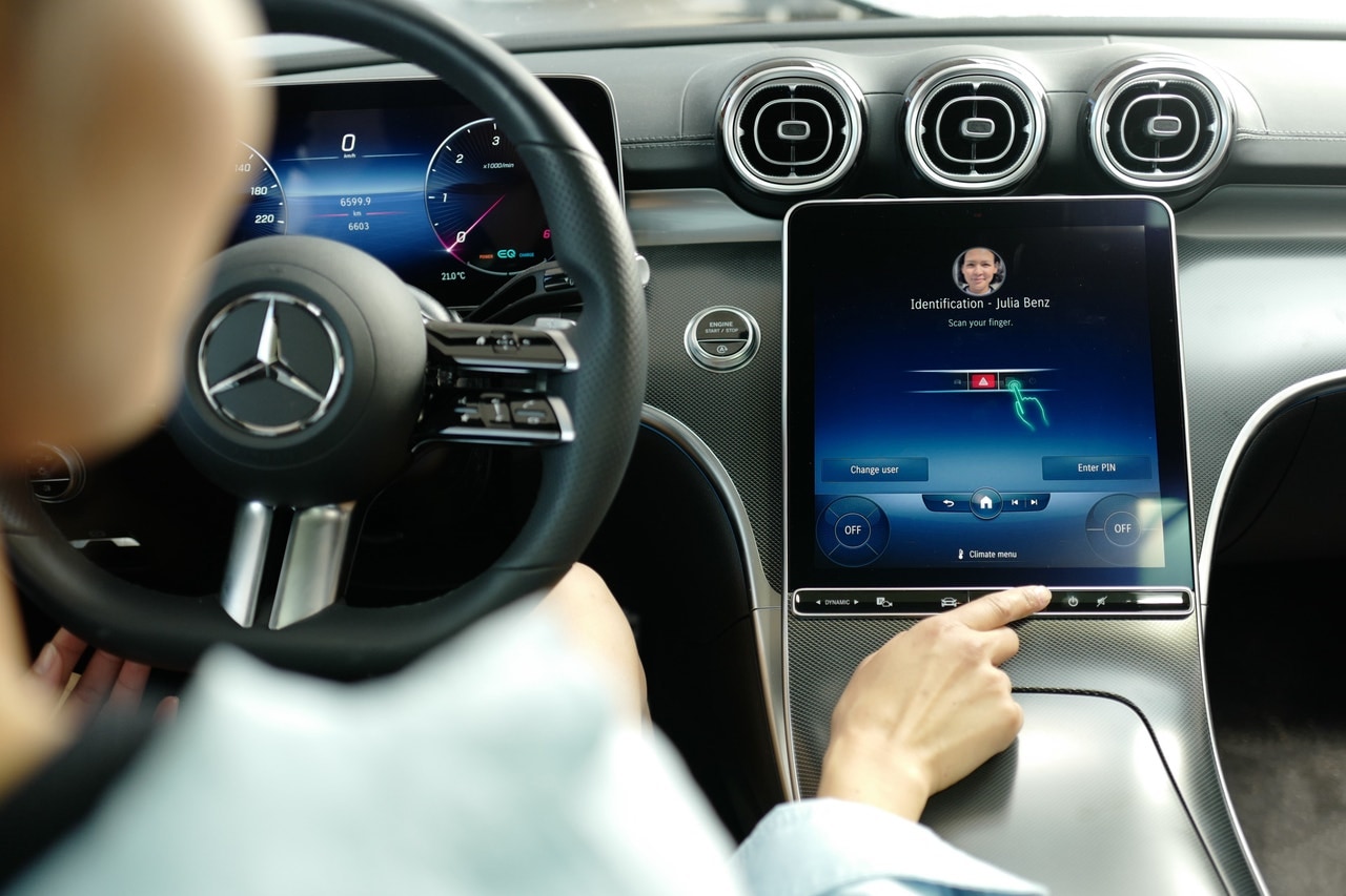 Mercedes pay+ in a 2023 Mercedes-Benz C-Class