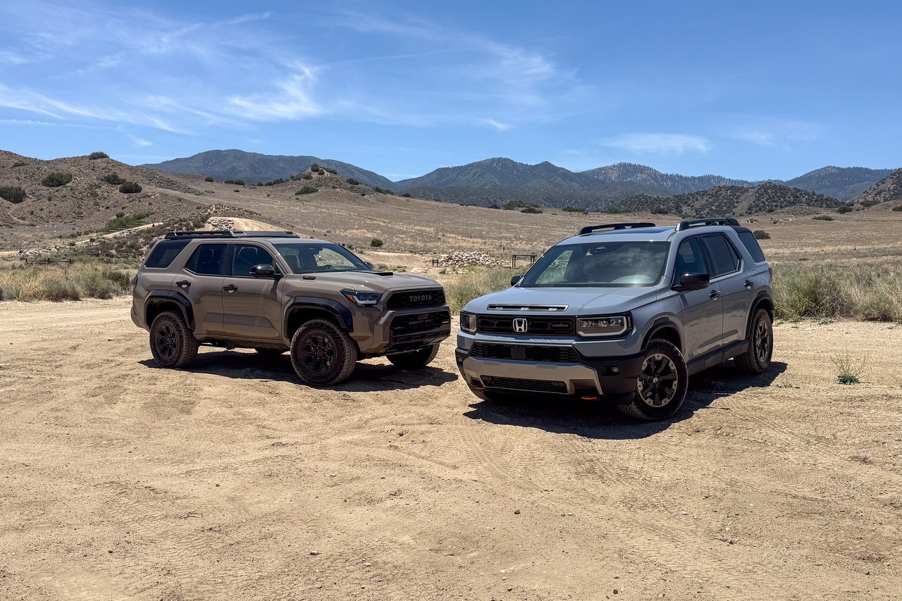 2025 Toyota 4Runner TRD Pro vs 2026 Honda Passport TrailSport group shot