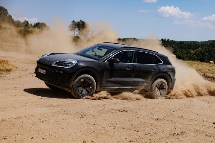 2026 Porsche Cayenne Electric prototype driving