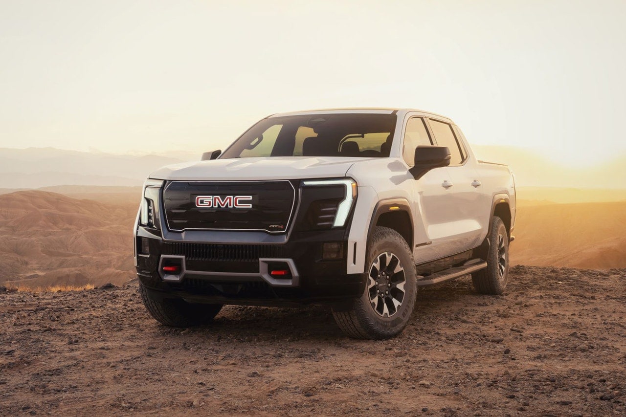 2026 GMC Sierra EV AT4 front 3/4