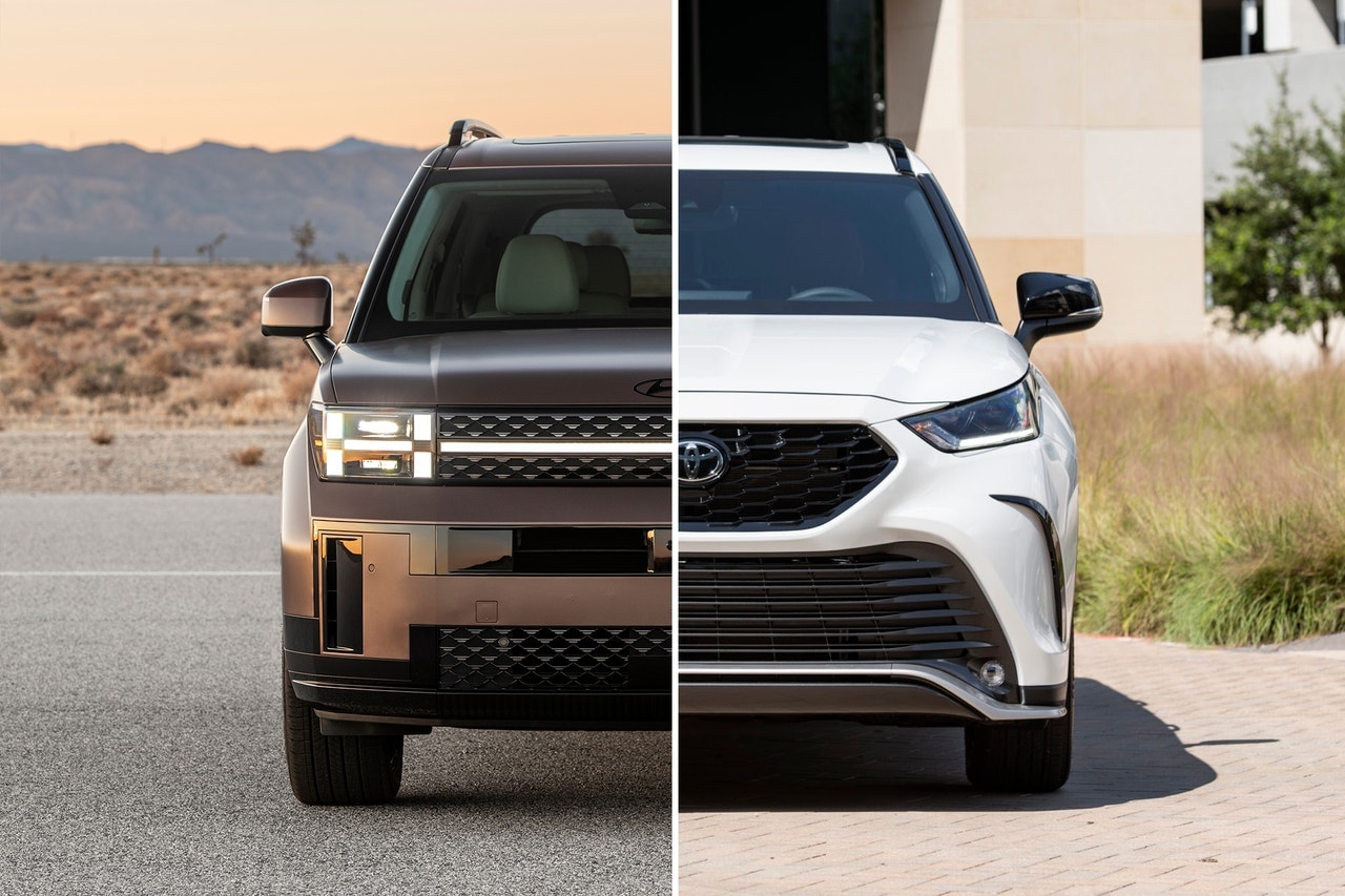 Toyota Highlander Hybrid vs Hyundai Santa Fe Hybid 