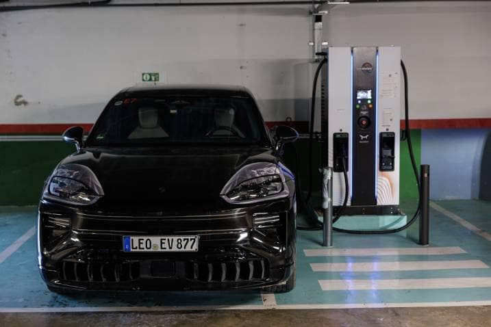 2026 Porsche Cayenne Electric prototype charging