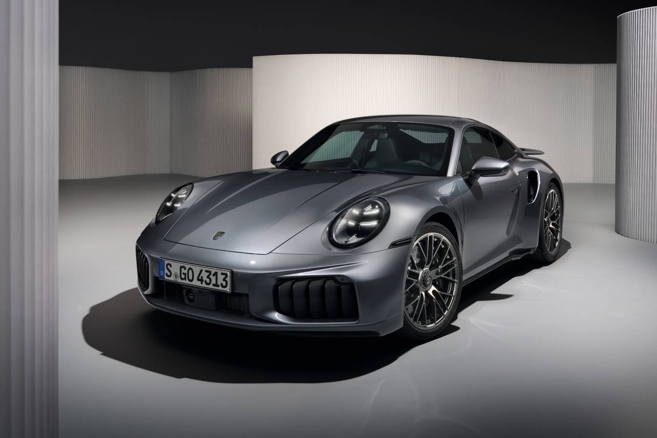 2026 Porsche 911 Turbo S Coupe front 3/4
