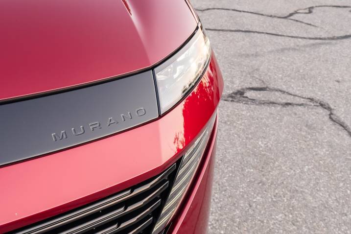 An image of a red 2025 Nissan Murano parked outdoors.