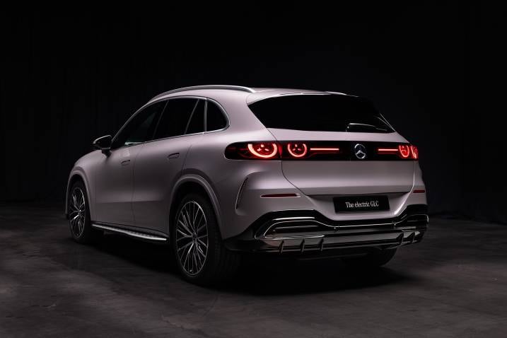 2027 Mercedes-Benz GLC EV rear 3/4