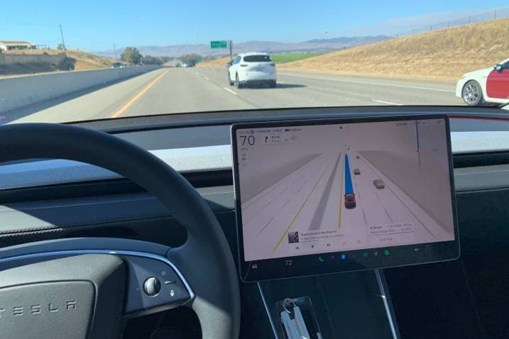 2026 Tesla Model Y screen