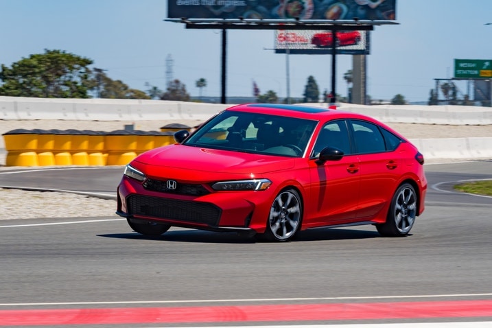2025 Honda Civic Hybrid Hatchback driving
