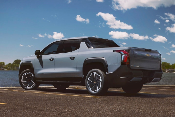 2025 Chevrolet Silverado EV LT Rear Quarter View