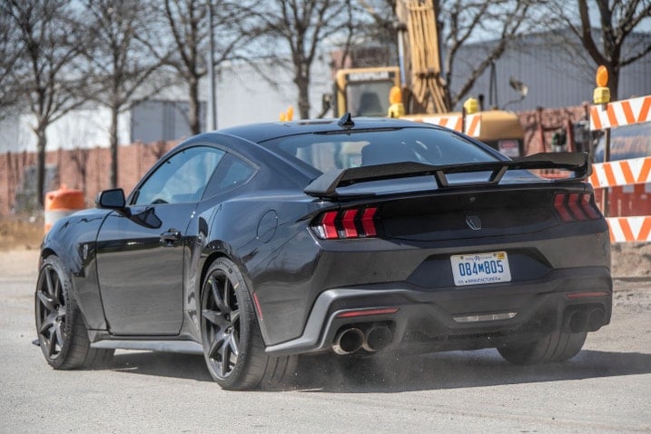 2027 Ford Shelby GT500 test mule rear