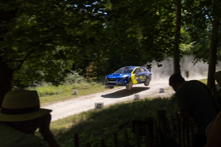Subaru WRX ARA25 Open 4WD Rally Car action