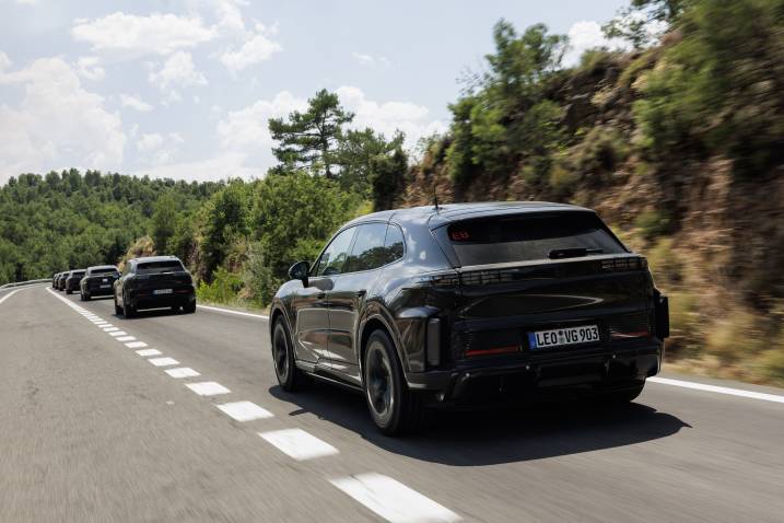 2026 Porsche Cayenne Electric prototype driving