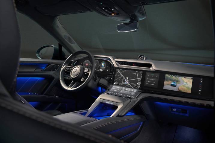 Cayenne EV tech interior
