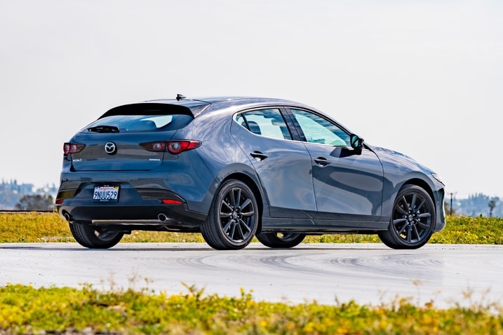 2025 Mazda3 Hatchback rear 3/4