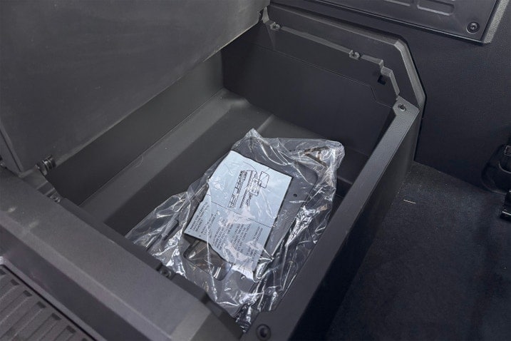 Toyota Tacoma XtraCab lockable rear bin