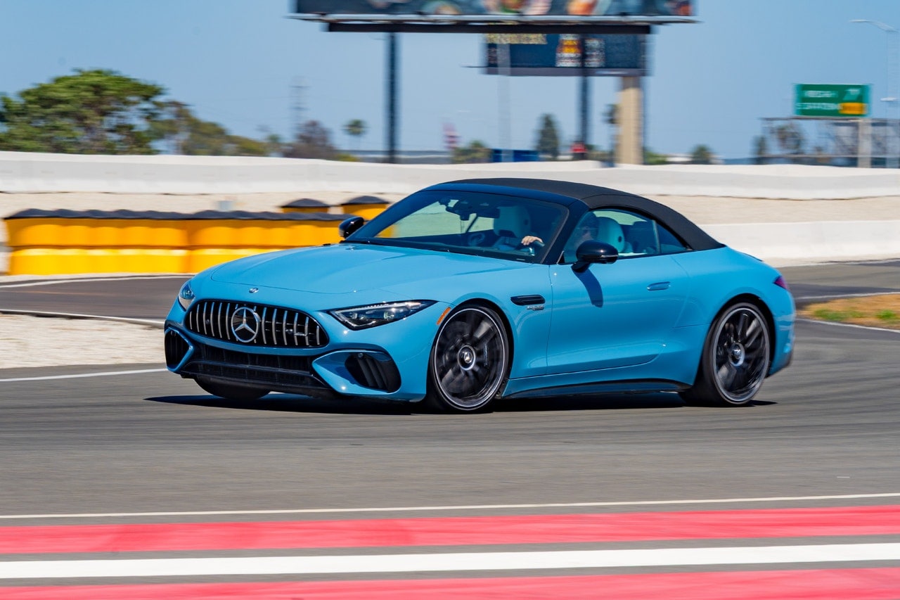 2025 Mercedes-AMG SL 63 S E Performance driving