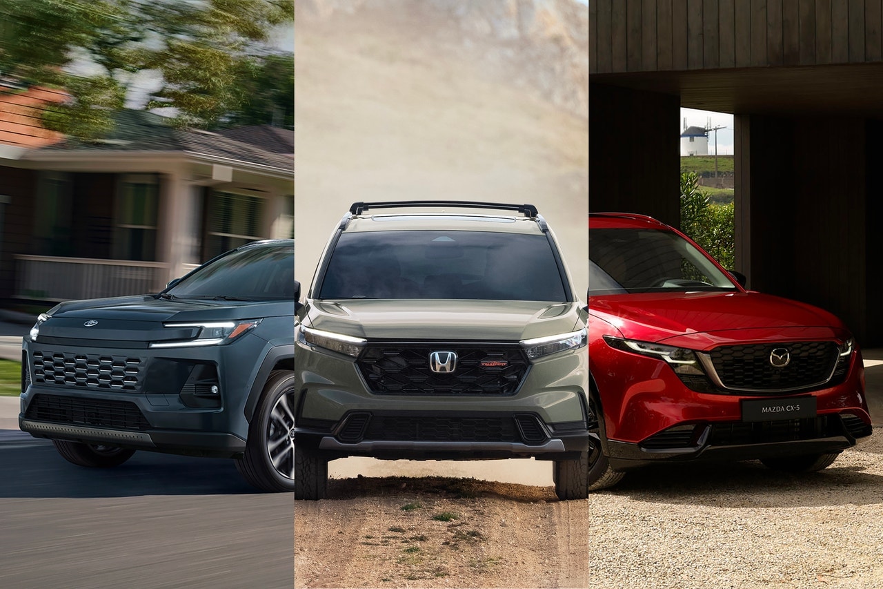 Toyota RAV4, Honda CR-V and Mazda CX-5