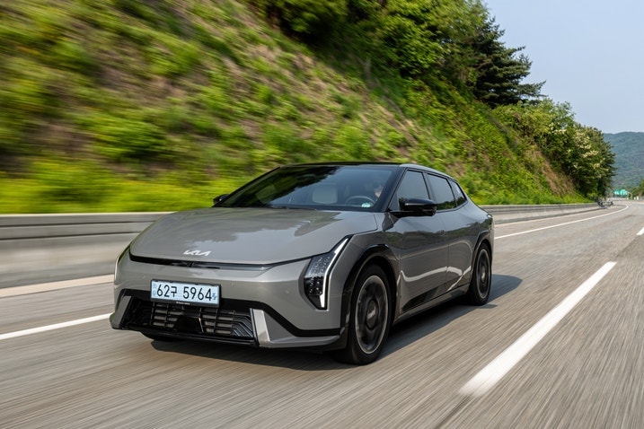 2026 Kia EV4 front driving photo