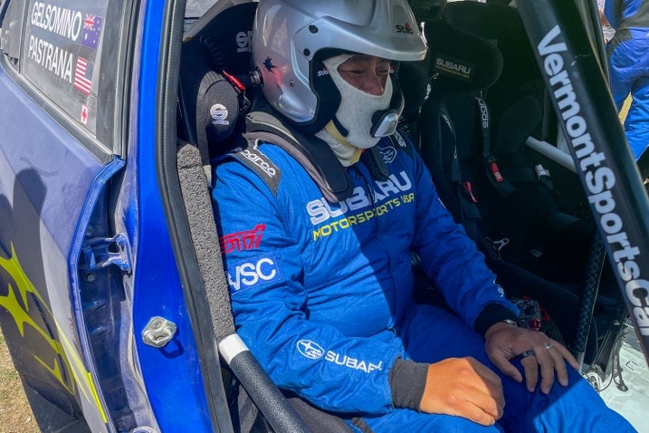 Subaru WRX ARA25 Open 4WD Rally Car passenger
