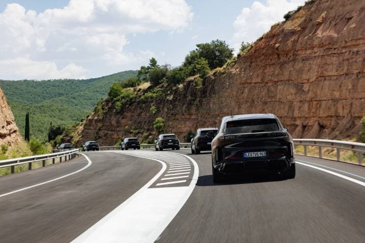2026 Porsche Cayenne Electric prototype driving