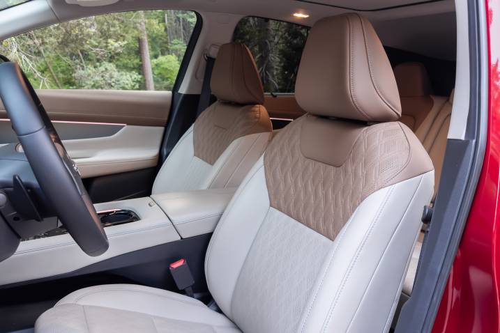 An image of a 2025 Nissan Murano interior while it's parked outdoors.
