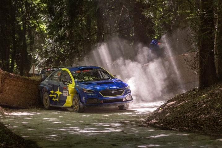 Subaru WRX ARA25 Open 4WD Rally Car action