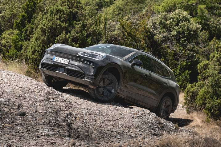 2026 Porsche Cayenne Electric prototype driving