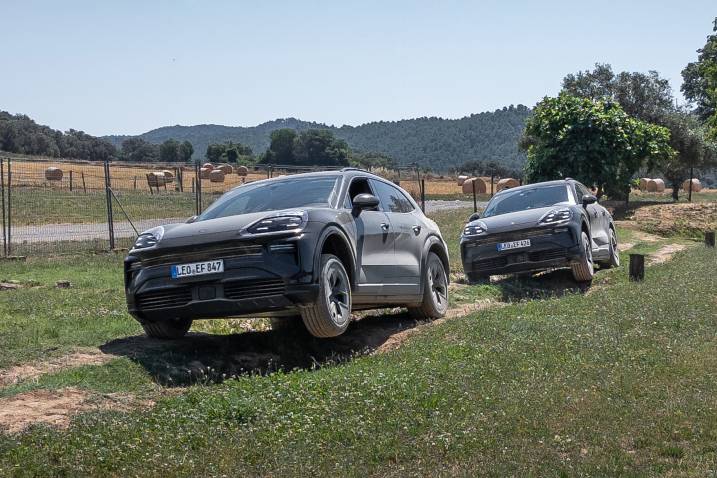 2026 Porsche Cayenne Electric prototype driving
