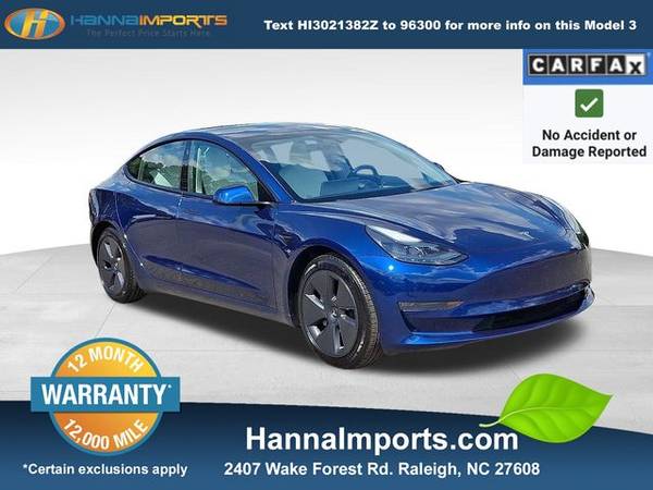 Tesla Model 3 with VIN: 5YJ3E1EB6NF123275