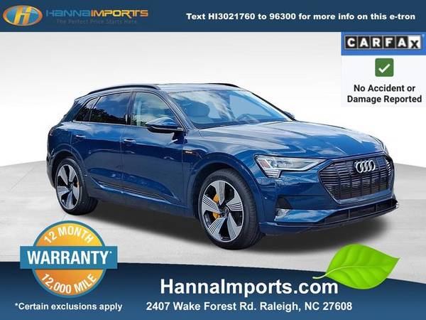 Audi e-tron with VIN: WA1LAAGE3NB013378