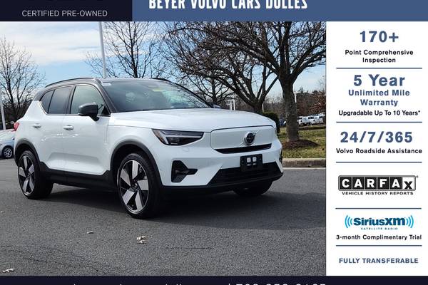 Certified 2023 Volvo XC40 Recharge Ultimate