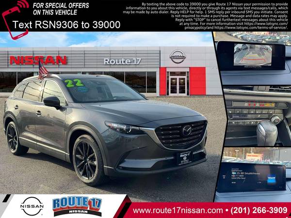 Mazda CX-9 with VIN: JM3TCBAY6N0609306