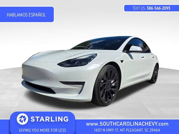 Tesla Model 3 with VIN: 5YJ3E1EC5MF033963