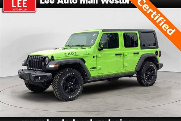 Certified 2021 Jeep Wrangler Unlimited Willys