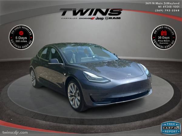 Tesla Model 3 with VIN: 5YJ3E1EB9JF132837