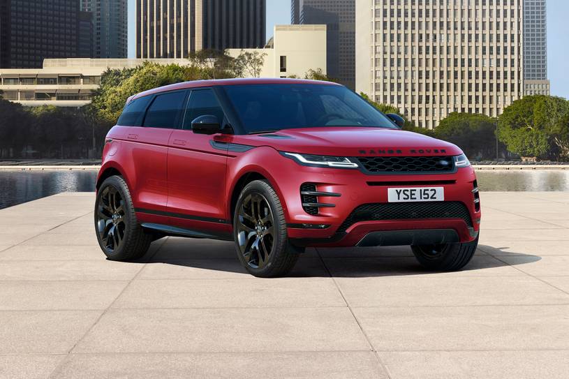 2021 Land Rover Range Rover Evoque P250 R-Dynamic HSE 4dr SUV Exterior. Black Exterior  Package Shown.