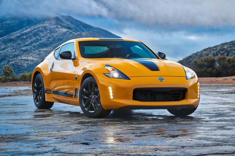 2018 Nissan 370Z Coupe Exterior. Heritage Edition Package Shown. 2018 Nissan 370Z Coupe Exterior. Heritage Edition Package Shown.