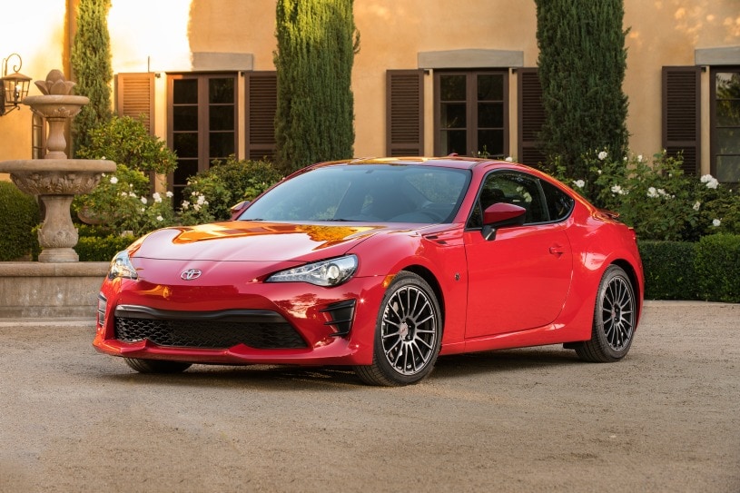 2018 Toyota 86 Coupe Exterior Options Shown.