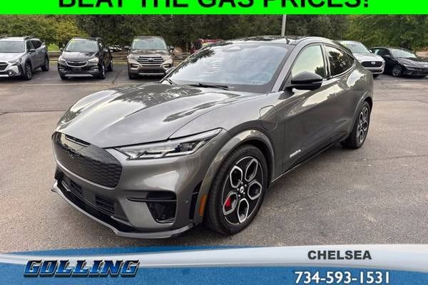Used Gray 2023 Ford Mustang Mach-E 5 seat GT 4dr Hatchback AWD (Carbonized Gray Metallic)