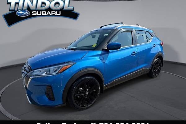 Used Light Blue 2024 Nissan Kicks 5 seat SV 4dr Hatchback (Electric Blue Metallic)